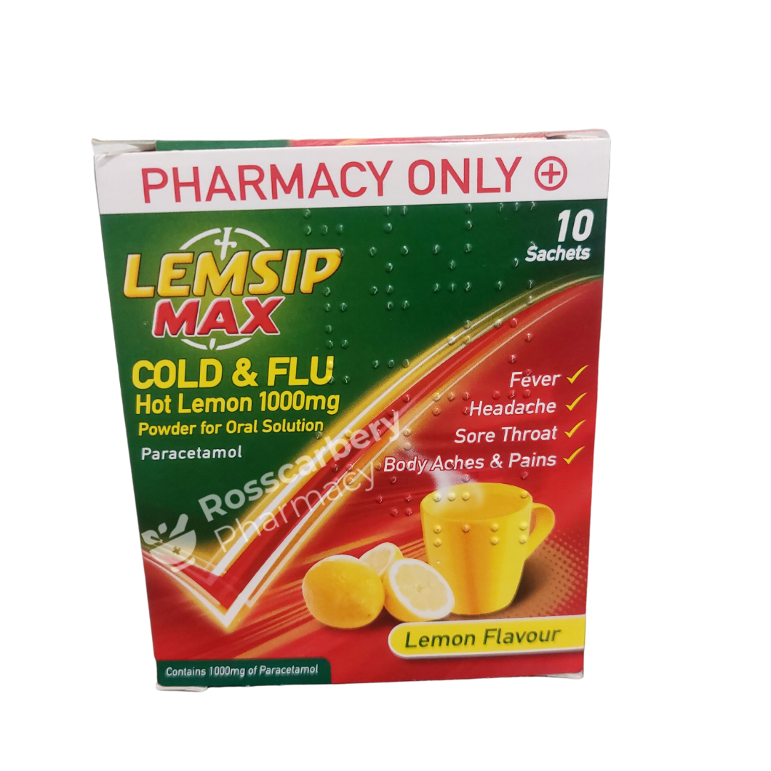 Lemsip Max Cold & Flu Hot Lemon Sachets