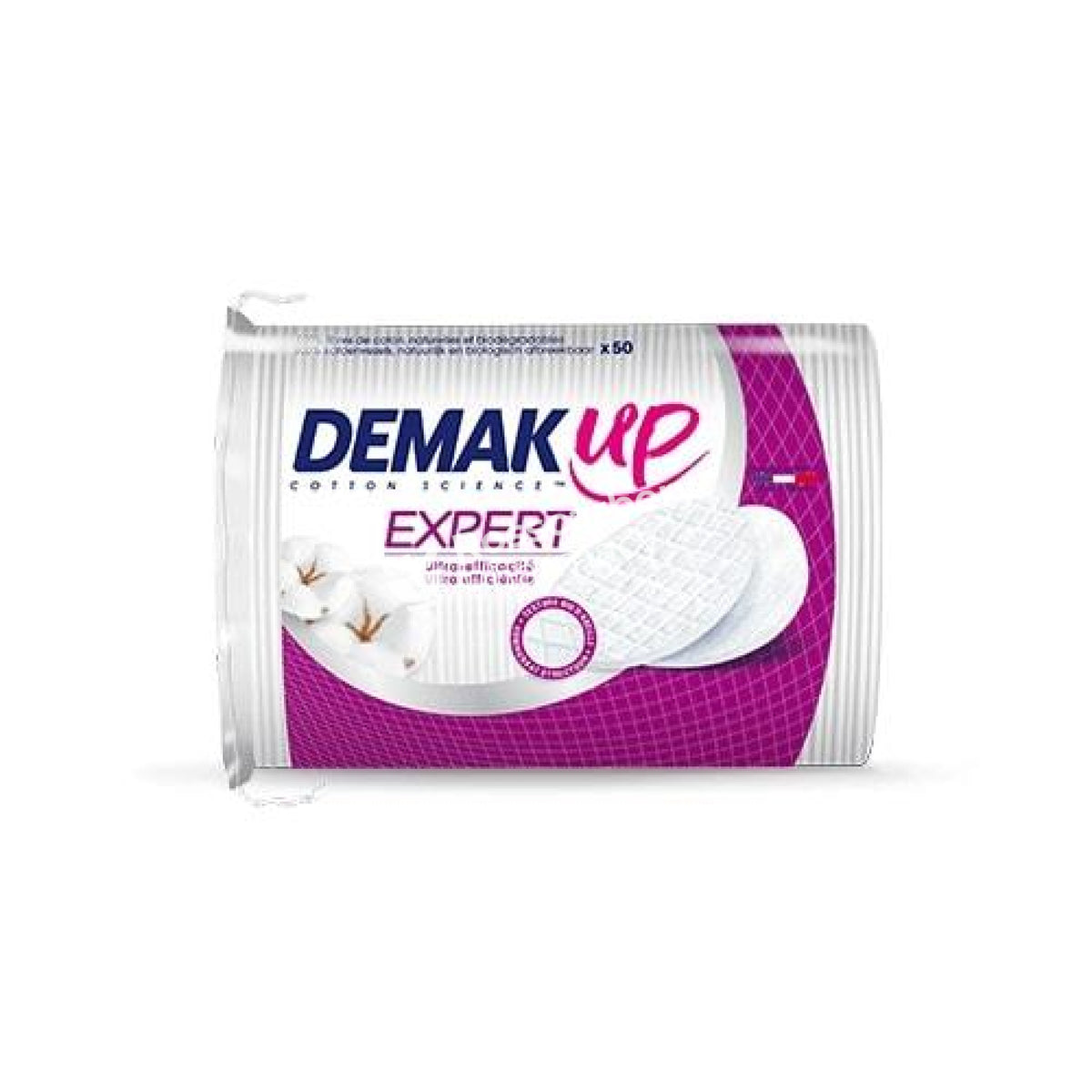 Demak Up Round Cotton Pads 50 Pads Wool Wipes & Tissues