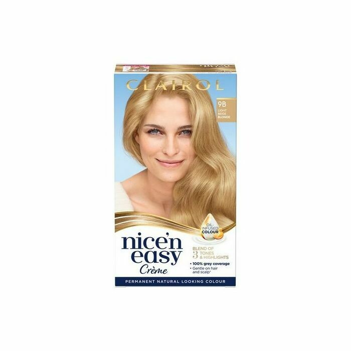 Clairol - Nice&#39;N Easy Creme Permanent Natural Looking Colour - 9B Light Beige Blonde