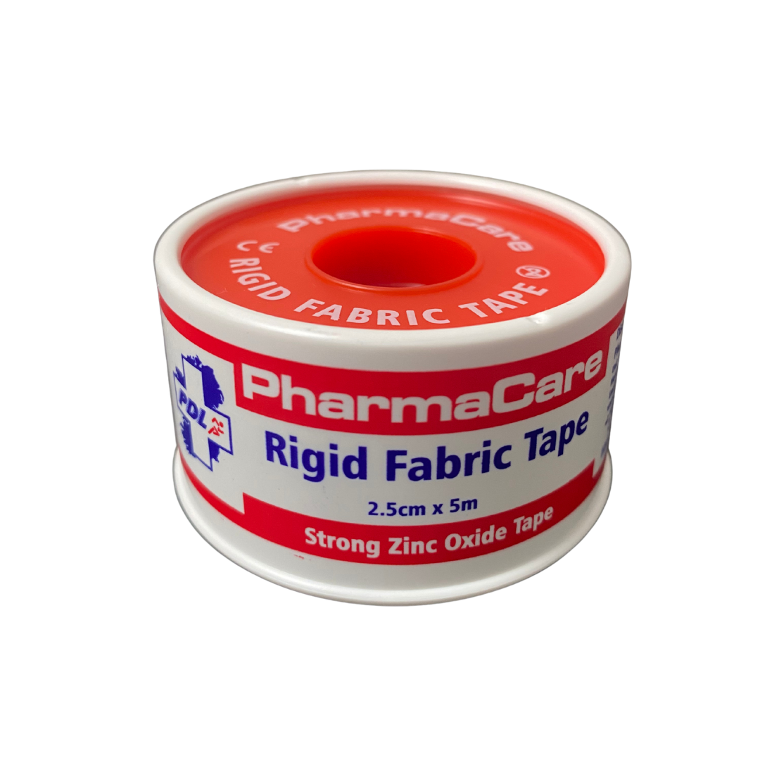 PharmaCare Rigid Zn Oxide Fabric Tape 2.5cm x 5m