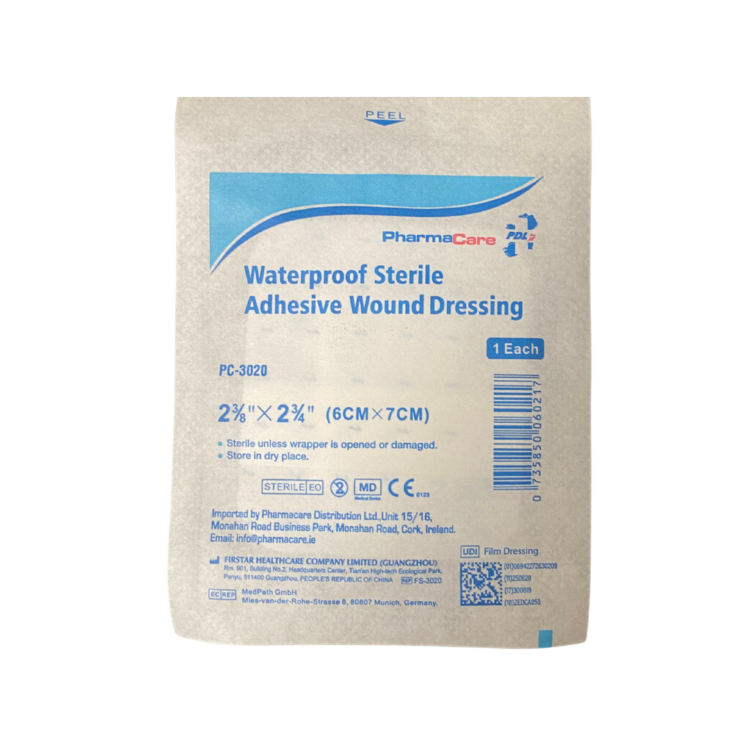 Pharmacare Waterproof Sterile Dressings (6cm x 7cm)