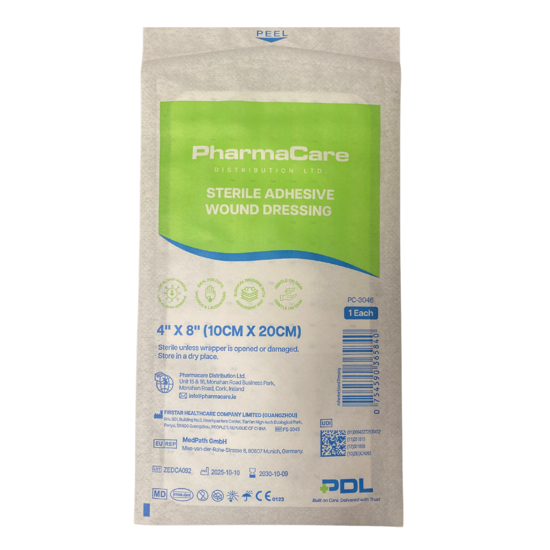 PharmaCare Sterile Adhesive Wound Dressing (10cm x 20cm)