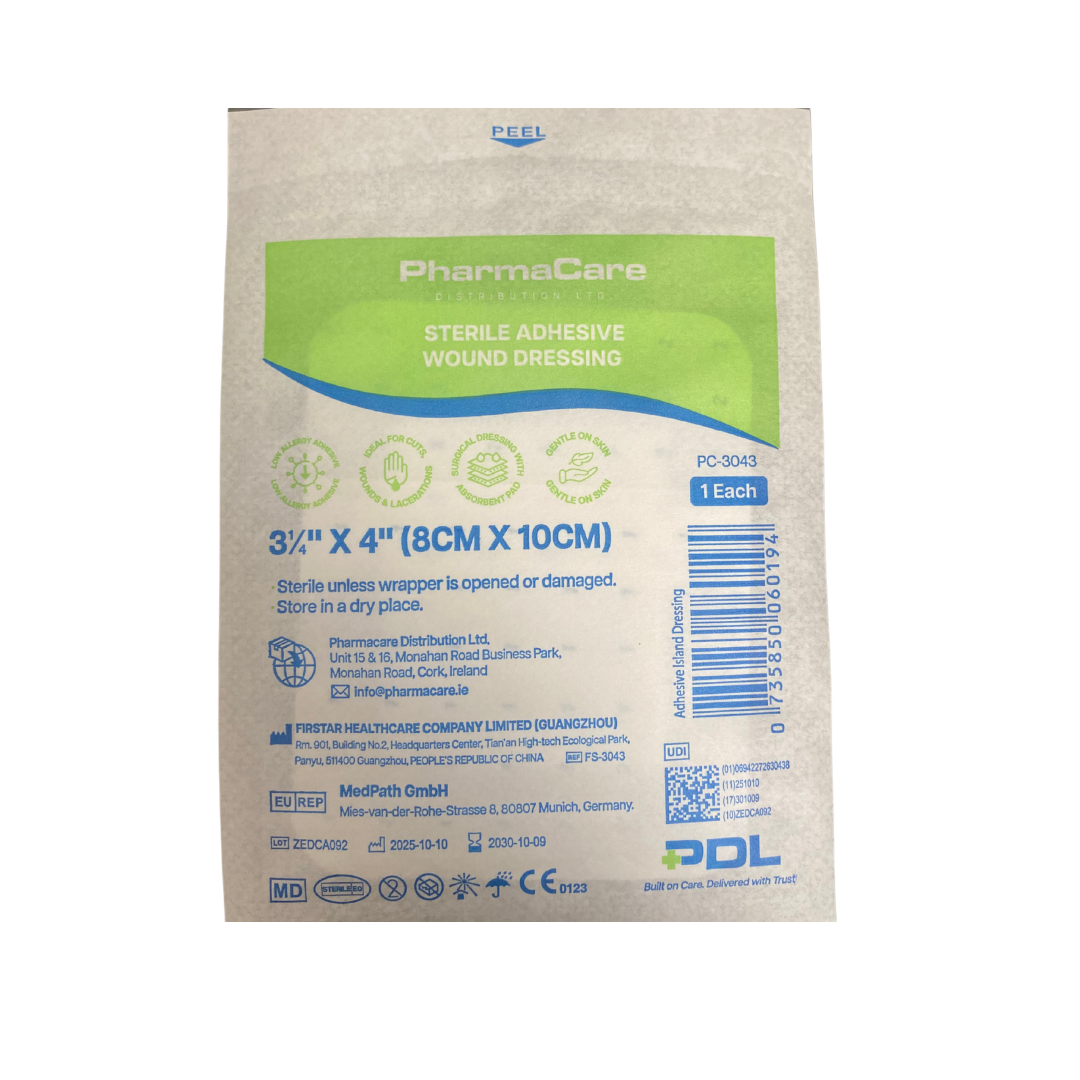 PharmaCare Sterile Adhesive Wound Dressing (8cm x 10cm)