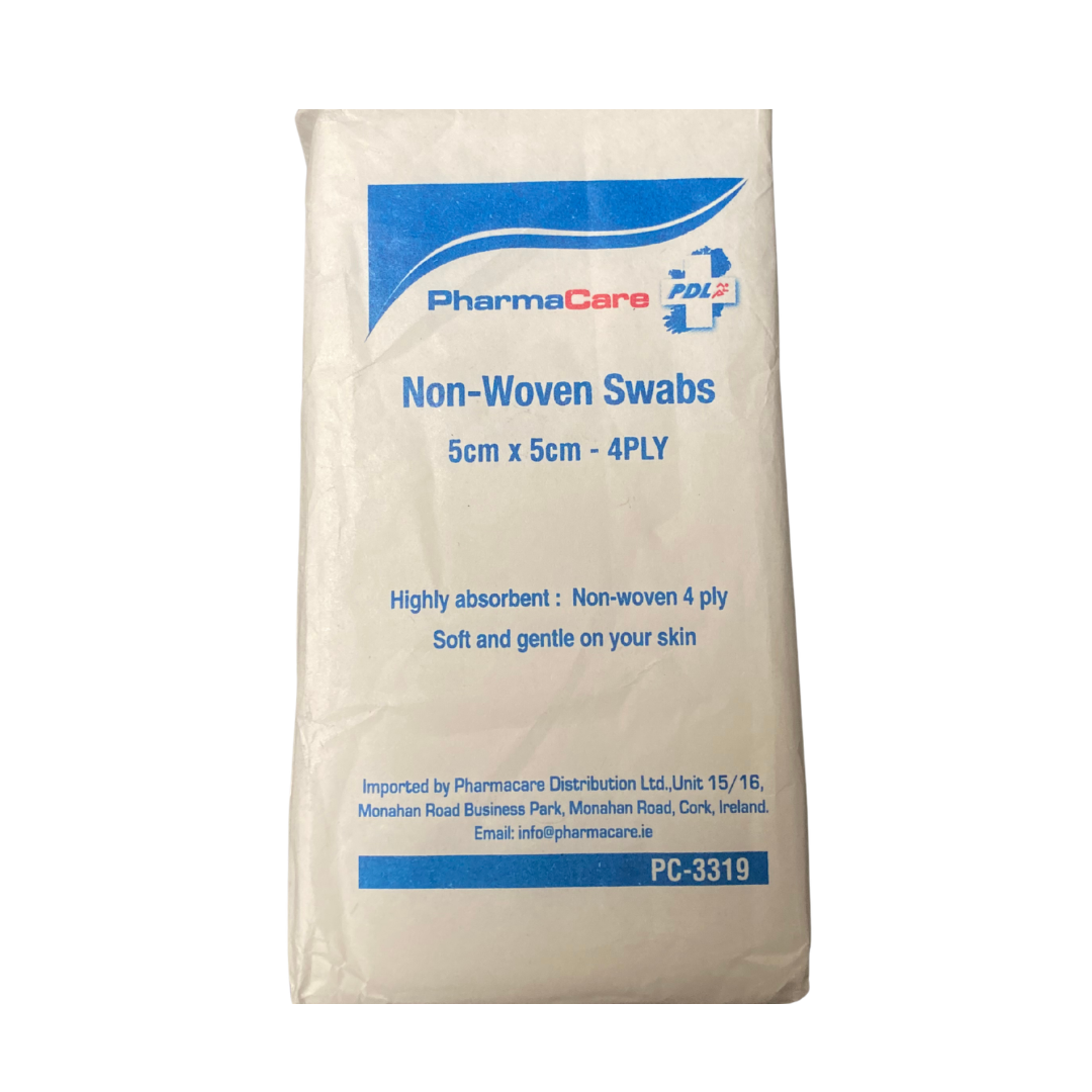 Pharmacare Non-Woven Swabs (5cm x 5cm) 100 pack
