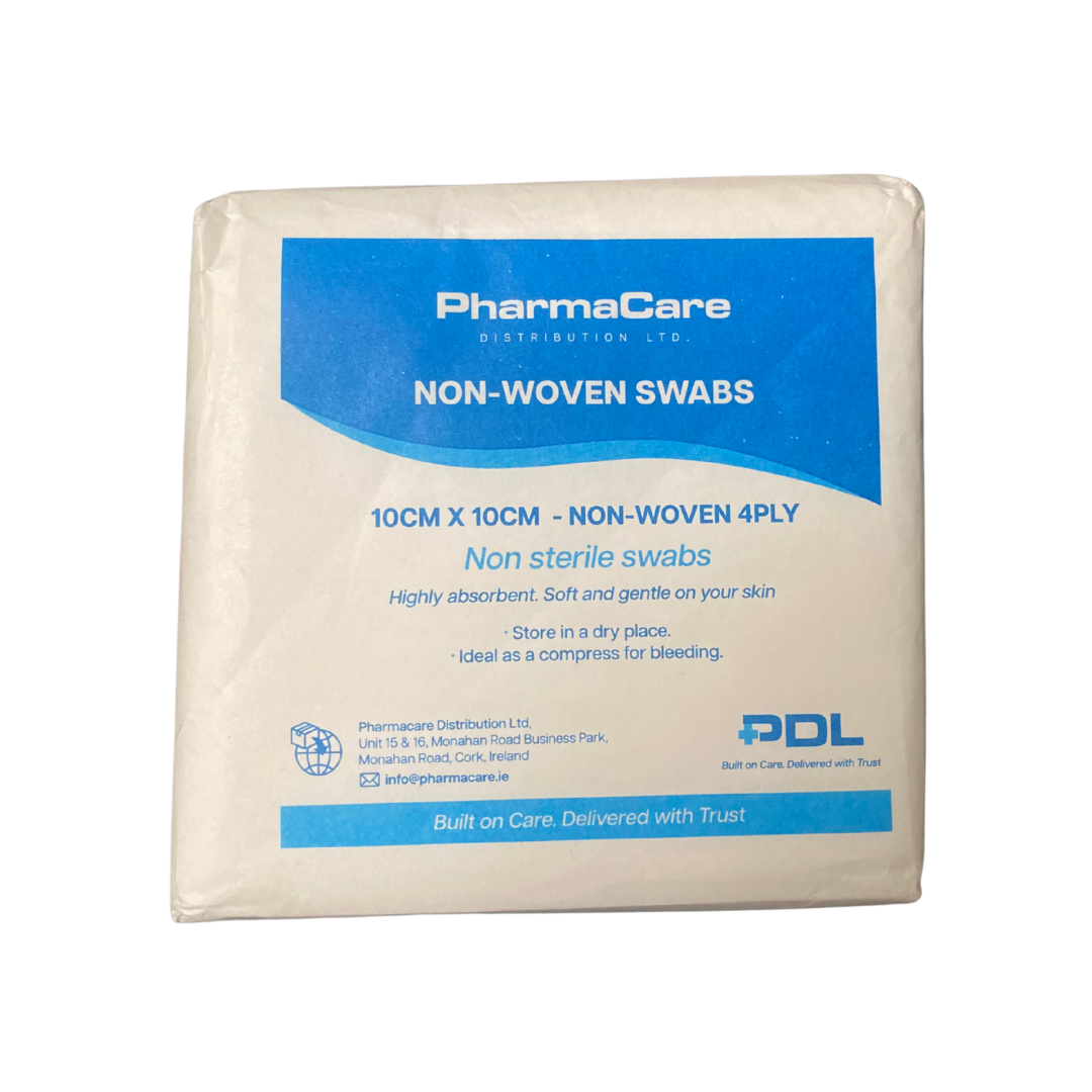 Pharmacare Non-Woven Swabs (10cm x 10cm) 100 pack