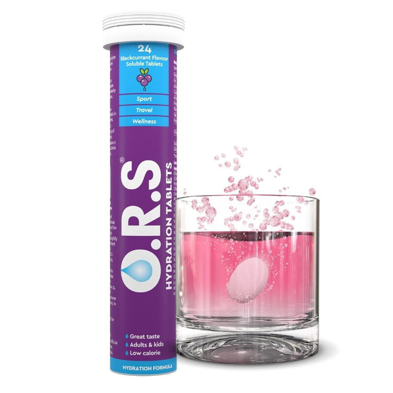 ORS Hydration Tablets -  Blackcurrant Flavour 24 Tablets