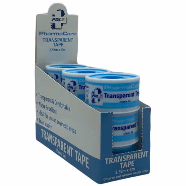 PharmaCare Transparent Tape 2.5cm X 5m