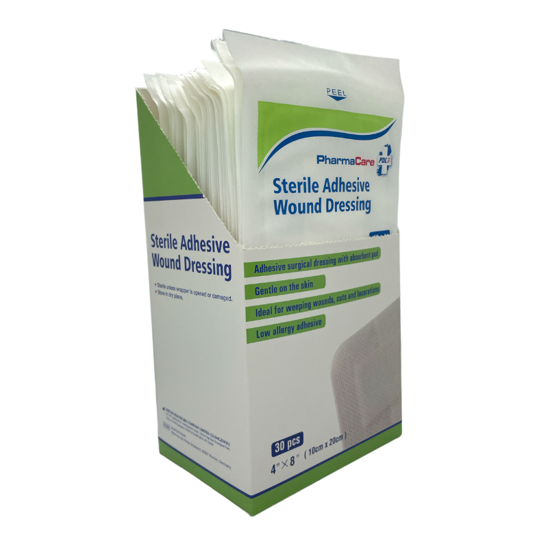 PharmaCare Sterile Adhesive Wound Dressing (10cm X 20cm) - single