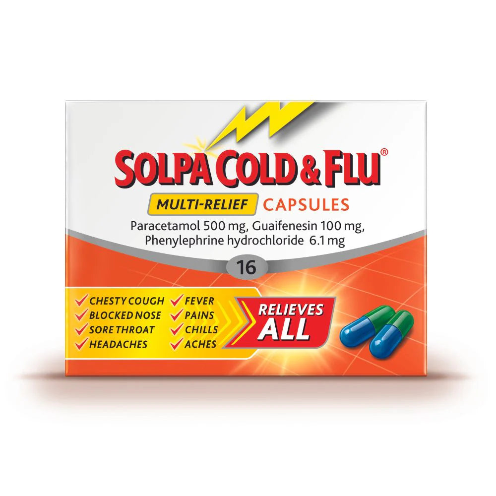 Solpa Cold &amp; Flu Multi Relief Capsules