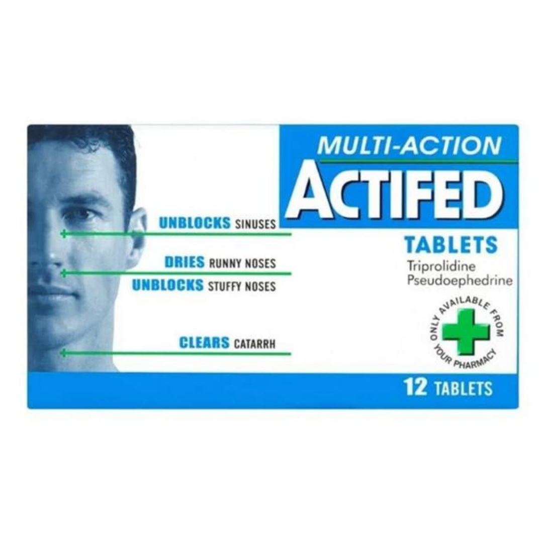 Actifed 60mg/2.5mg Tablets