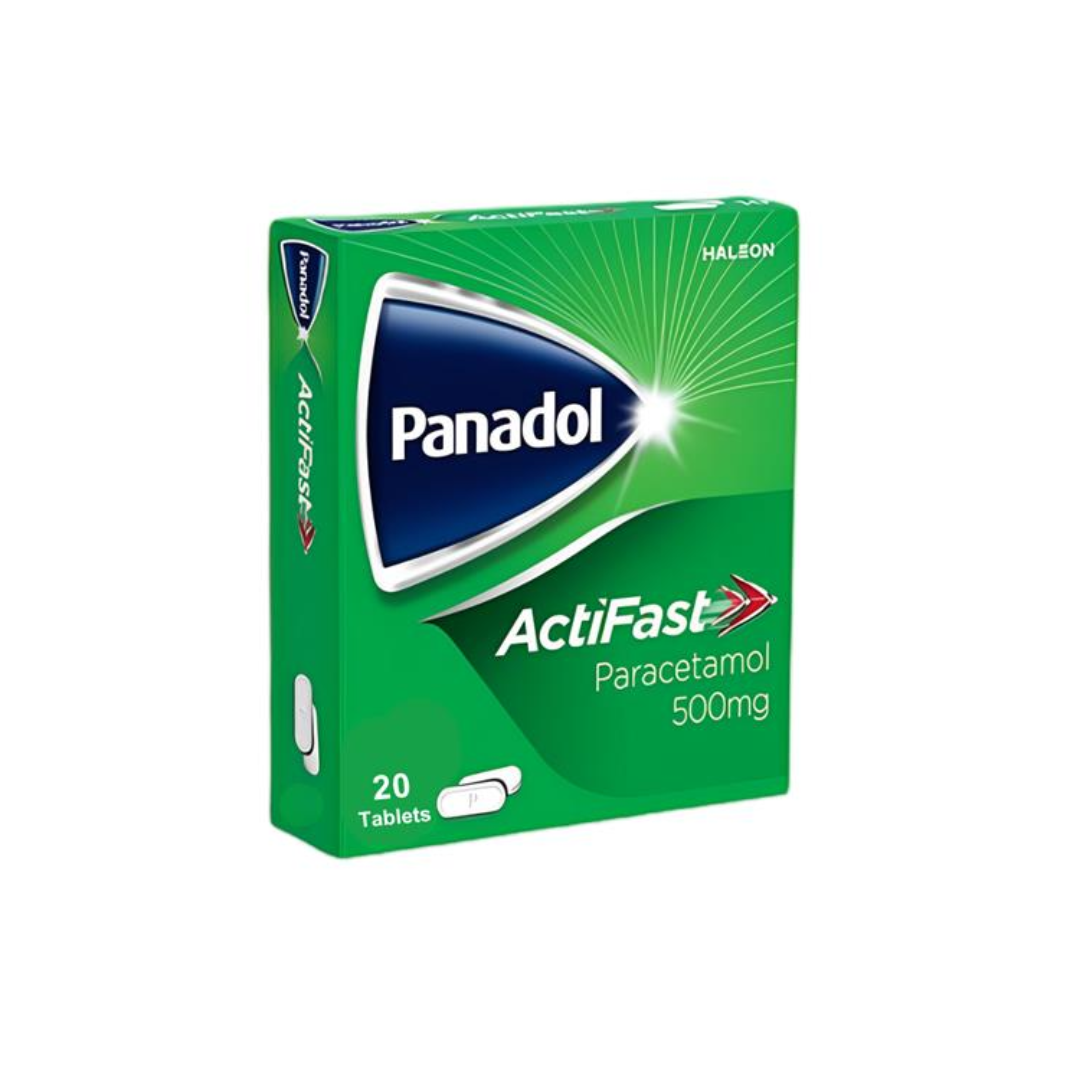Panadol Actifast 500mg Tablets Paracetamol 20 Pack
