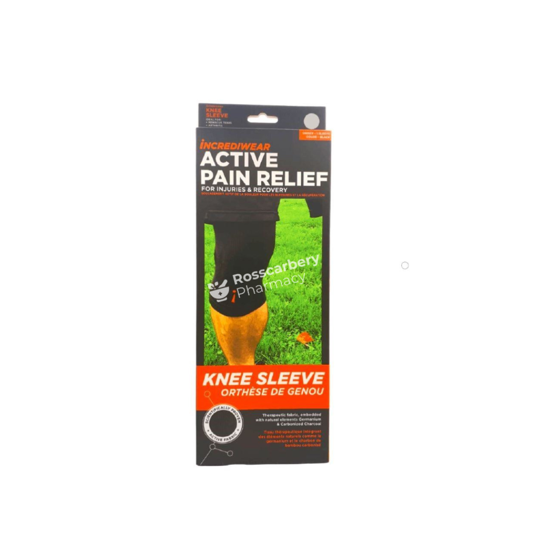 Incrediwear Active Pain Relief Knee Sleeve  - Black