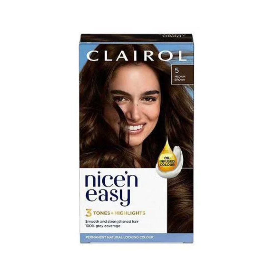 Clairol - Nice'N Easy Creme Permanent Natural Looking Colour - 5 Medium Brown