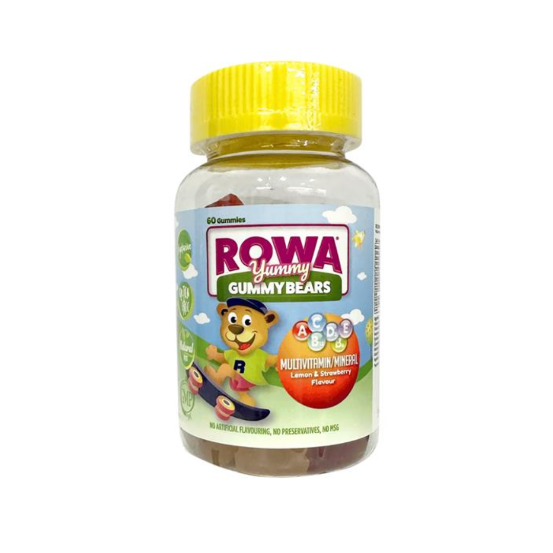 Rowa Yummy Gummy Bears Multivitamins Lemon & Strawberry