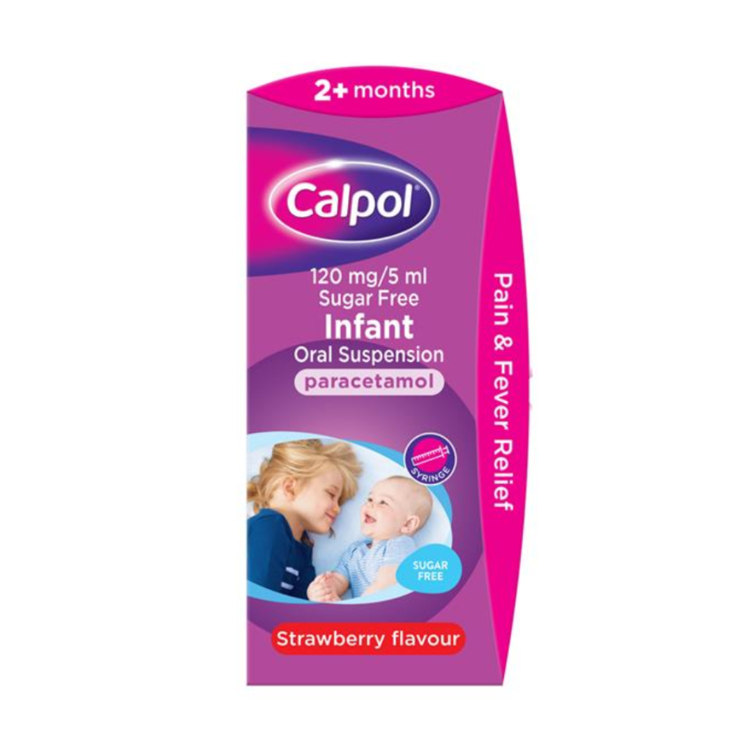 Calpol Infant 2+ Months Oral Suspension (Strawberry Sugar Free)