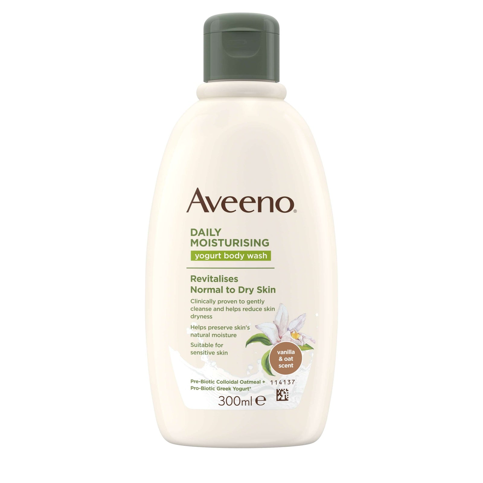 Aveeno daily moisturising body wash- soap free-