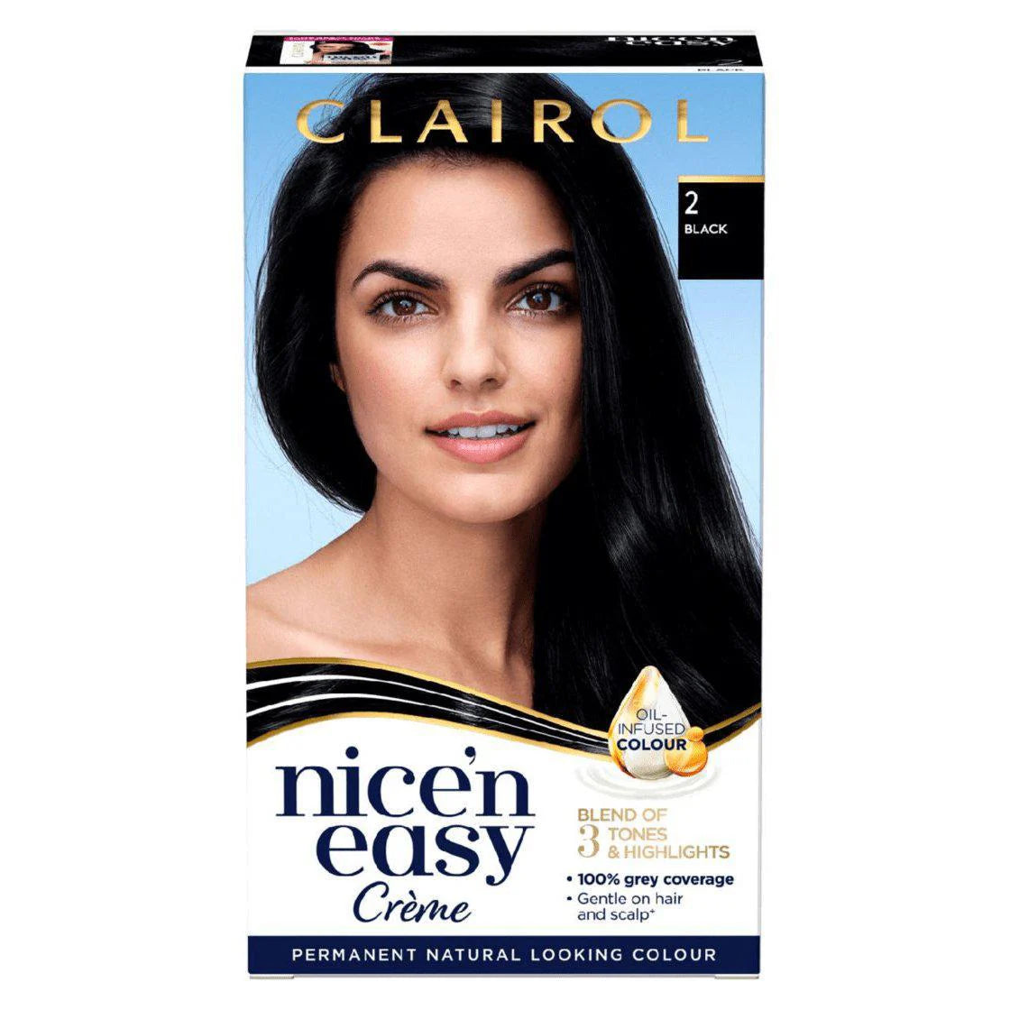 Clairol - Nice'N Easy Creme Permanent Natural Looking Colour - 2 Black