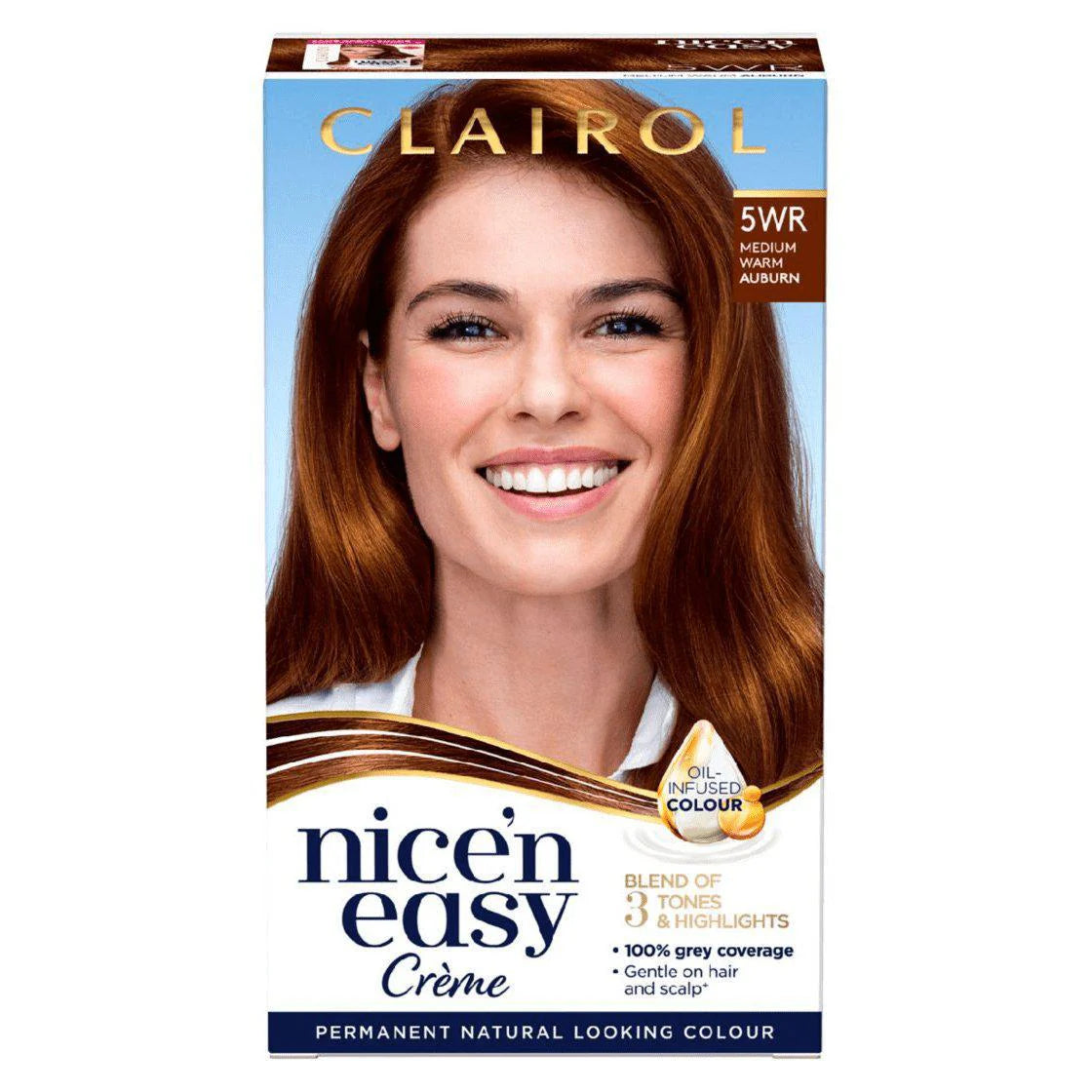 Clairol - Nice&#39;N Easy Creme Permanent Natural Looking Colour - 5WR Medium Warm Auburn