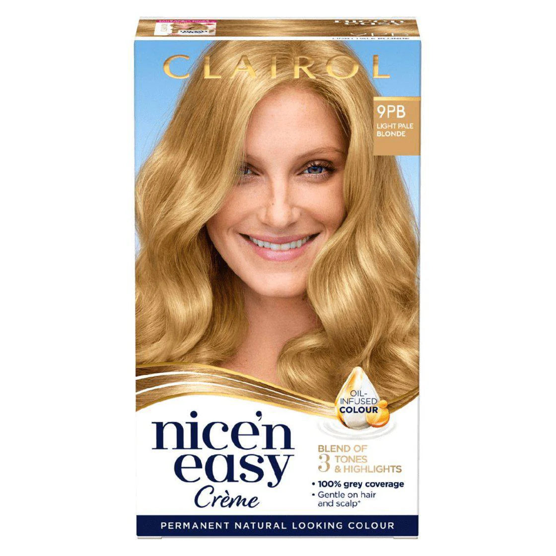 Clairol - Nice&#39;N Easy Creme Permanent Natural Looking Colour - 9PB Light Pale Blonde