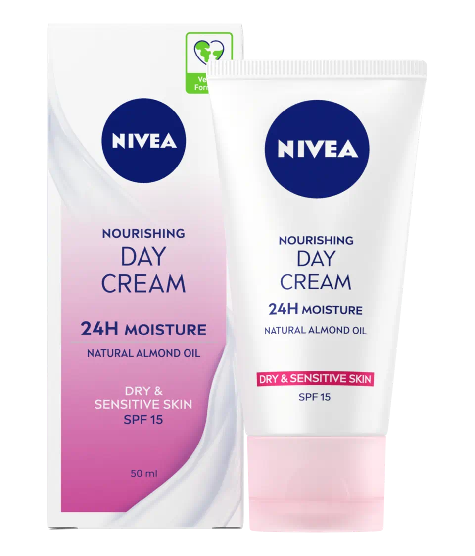 Nivea Nourishing Day Cream For Dry & Sensitive Skin SPF15