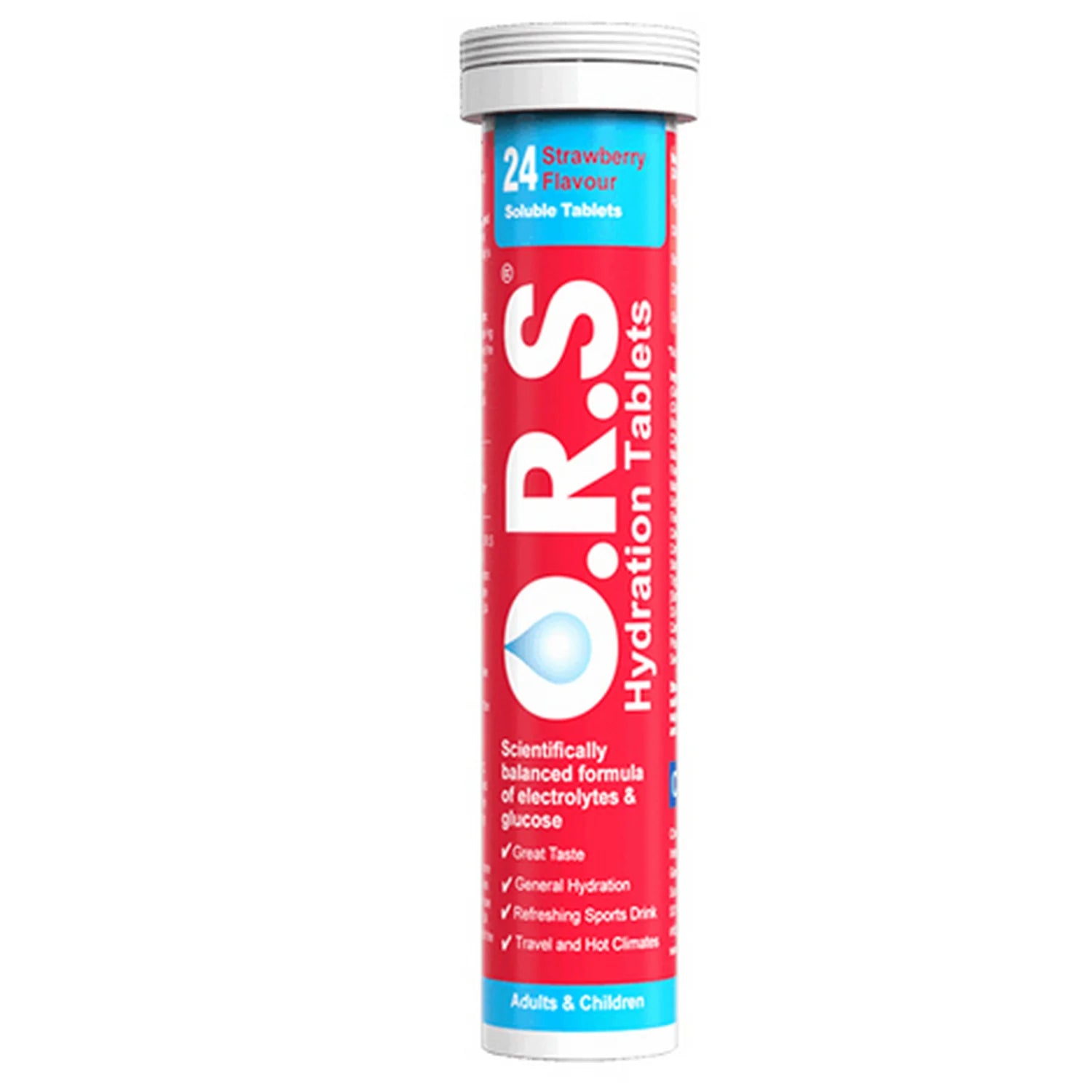 ORS Hydration Tablets - Strawberry Flavour 24 tablets