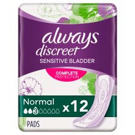 Always Discreet for Sensitive Bladder Normal (Size 3) Pads