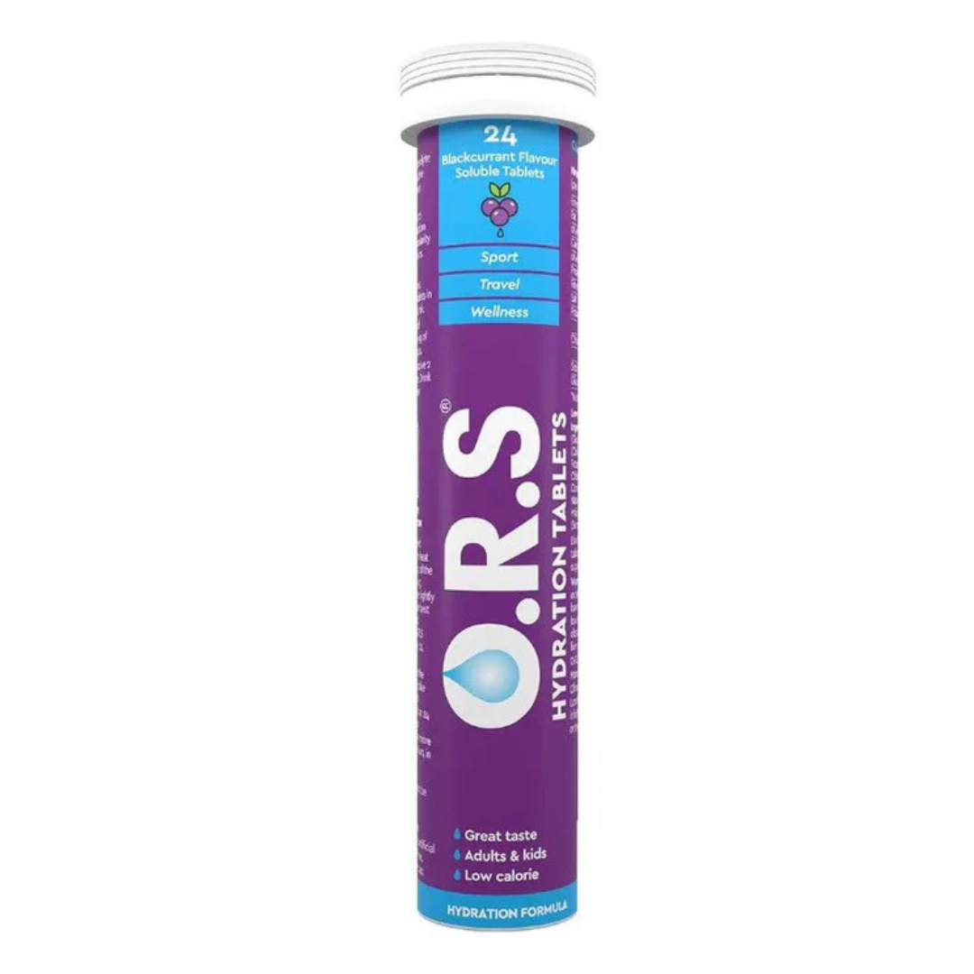 ORS Hydration Tablets -  Blackcurrant Flavour 24 Tablets