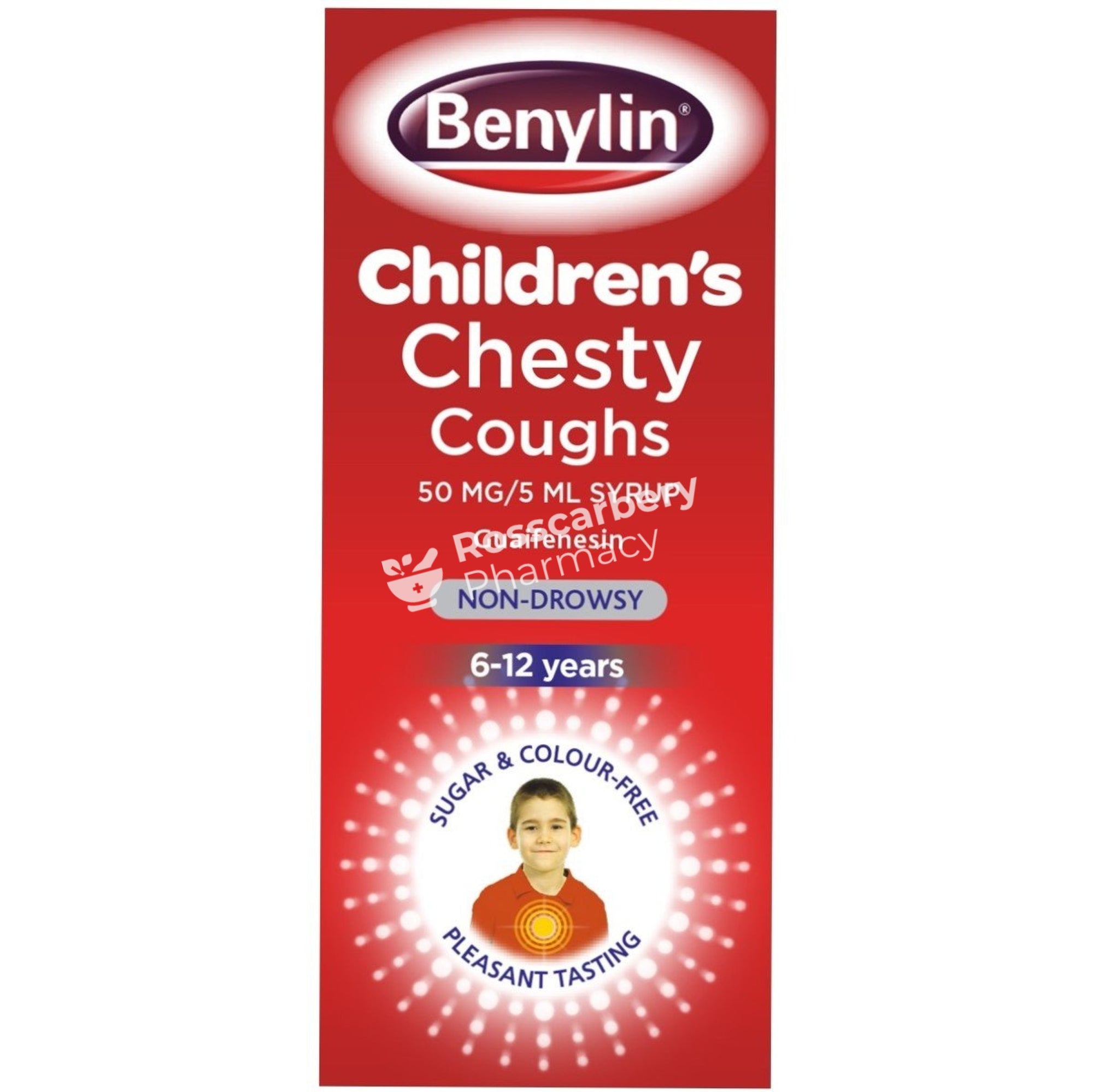 Benylin Childrens Chesty Coughs Non-Drowsy Syrup (6-12Yrs) Cough Bottles
