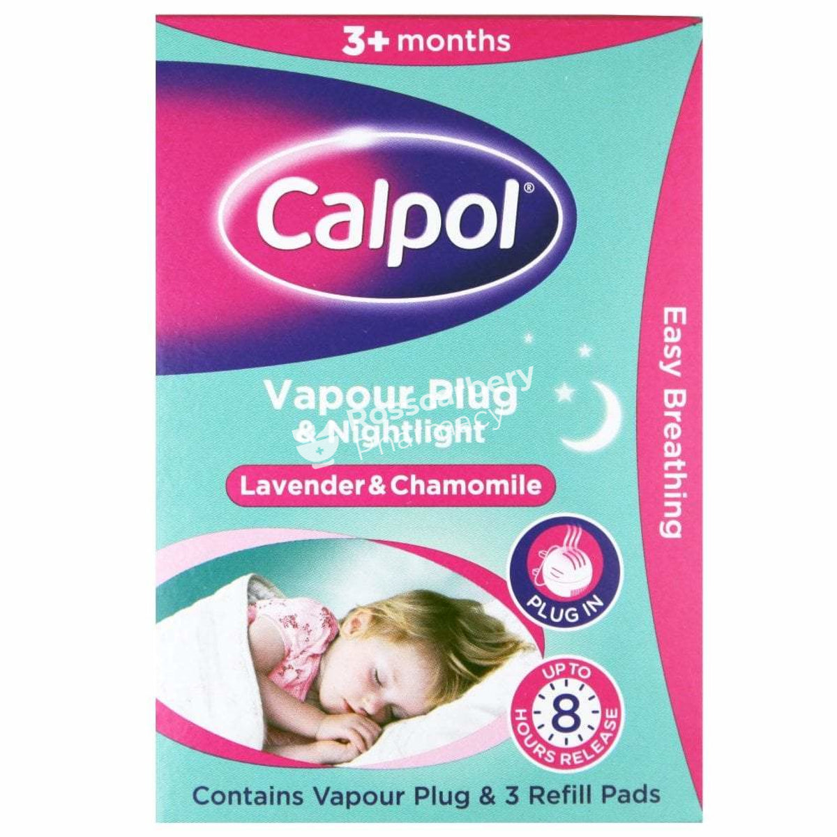 Calpol Vapour Plug &amp; Nightlight 3+Months - Lavender Chamomile Childrens Decongestant