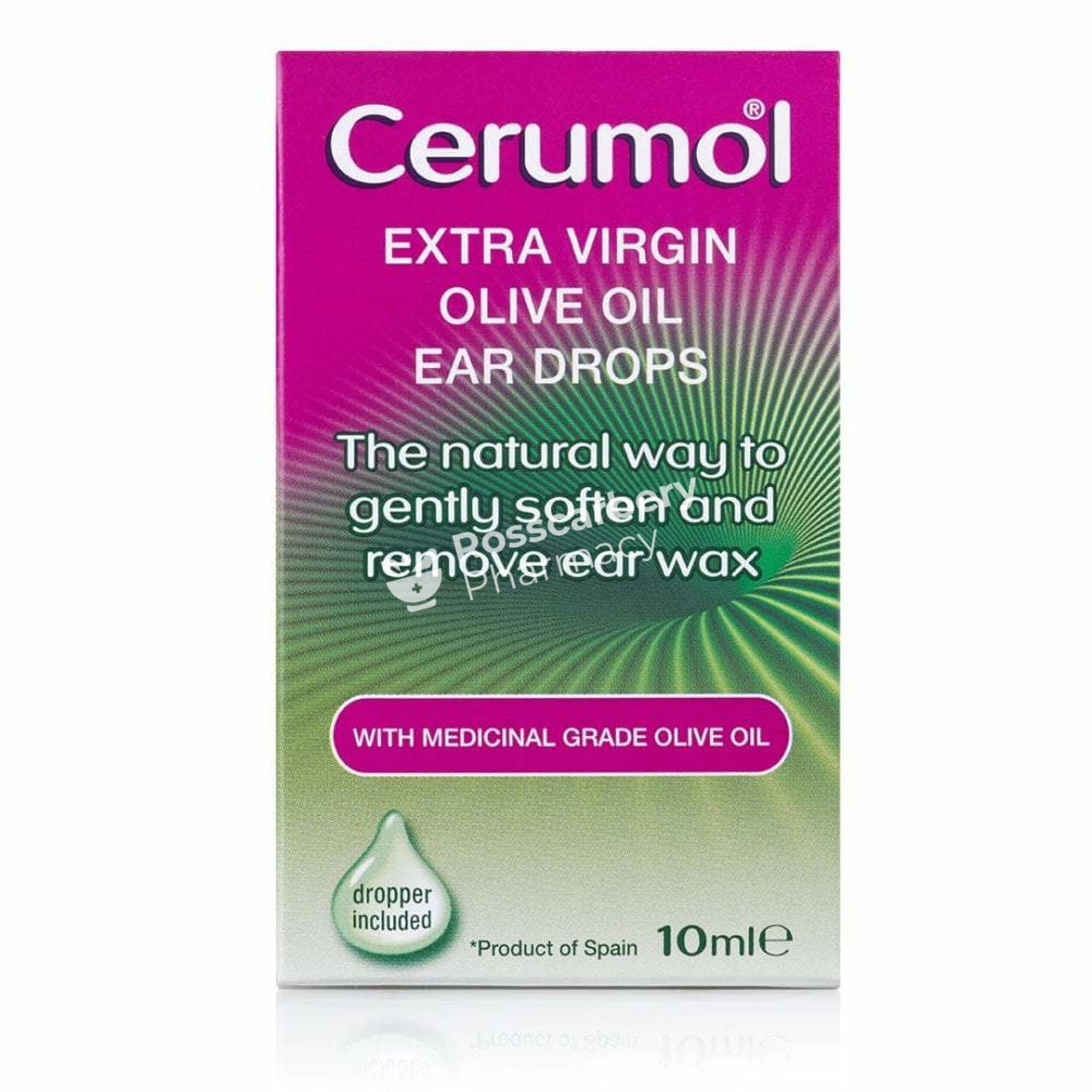 Cerumol Extra Virgin Olive Oil Ear Drops Wax Treatment