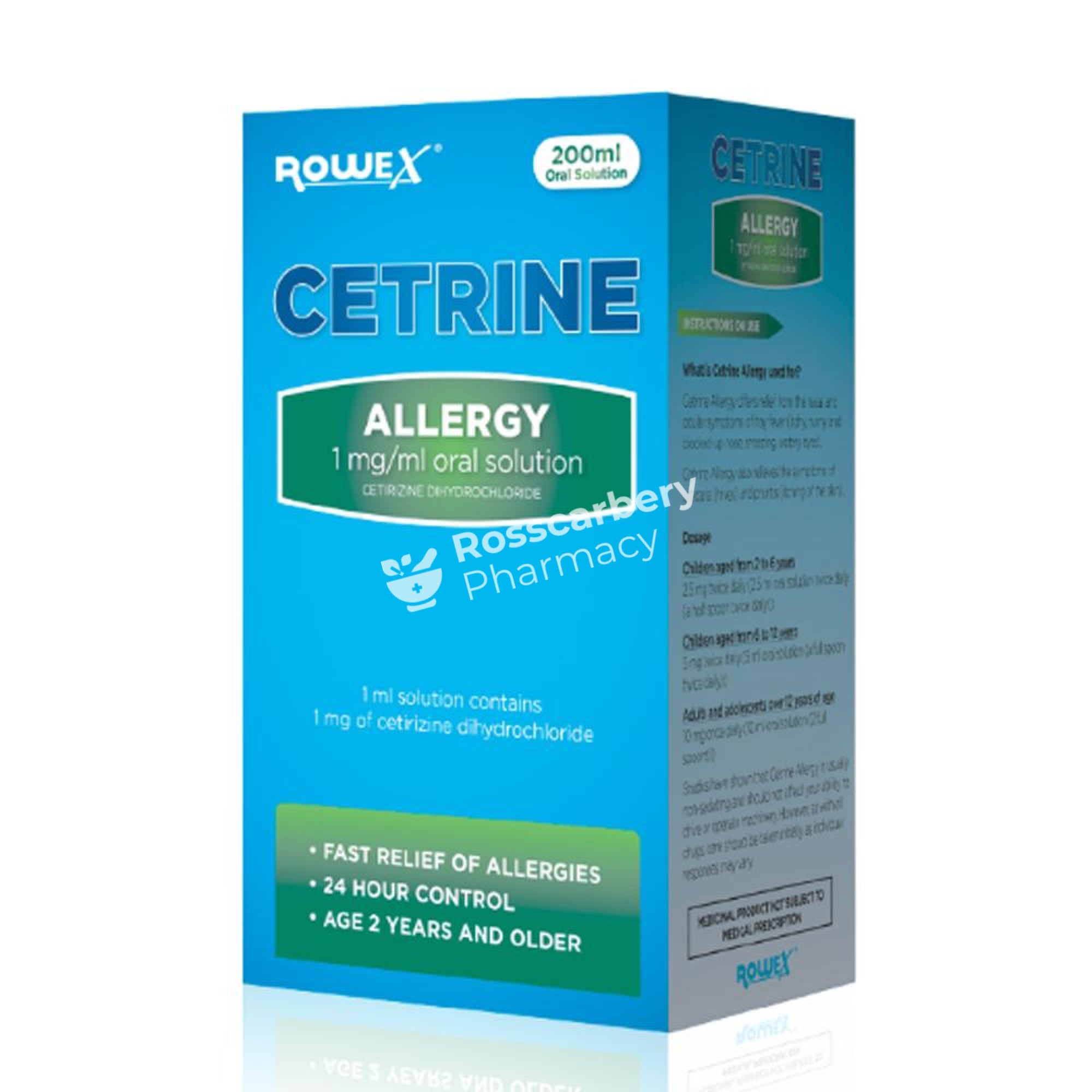 Cetrine Allergy 1Mg/ml Oral Solution Childrens Antihistamines