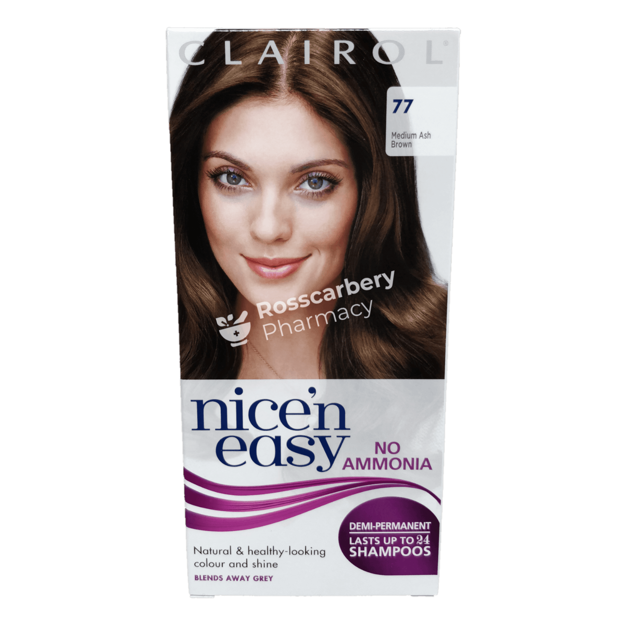 Clairol - Nicen Easy Demi-Permanent 77 Medium Ash Brown Hair Colouring