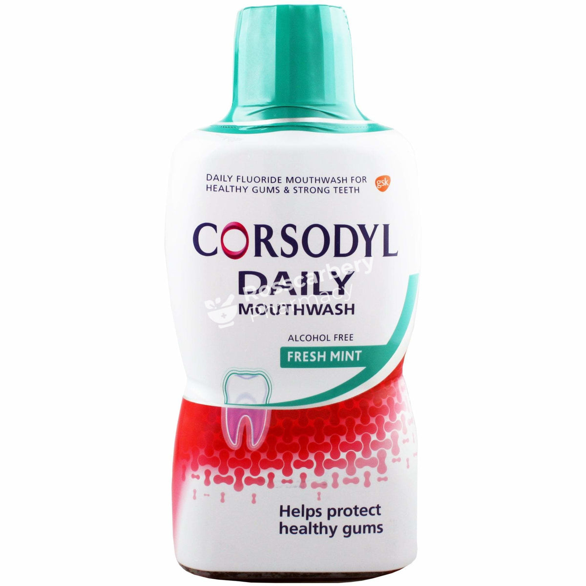 Corsodyl Daily Mouthwash Alcohol Free 500Ml / Fresh Mint