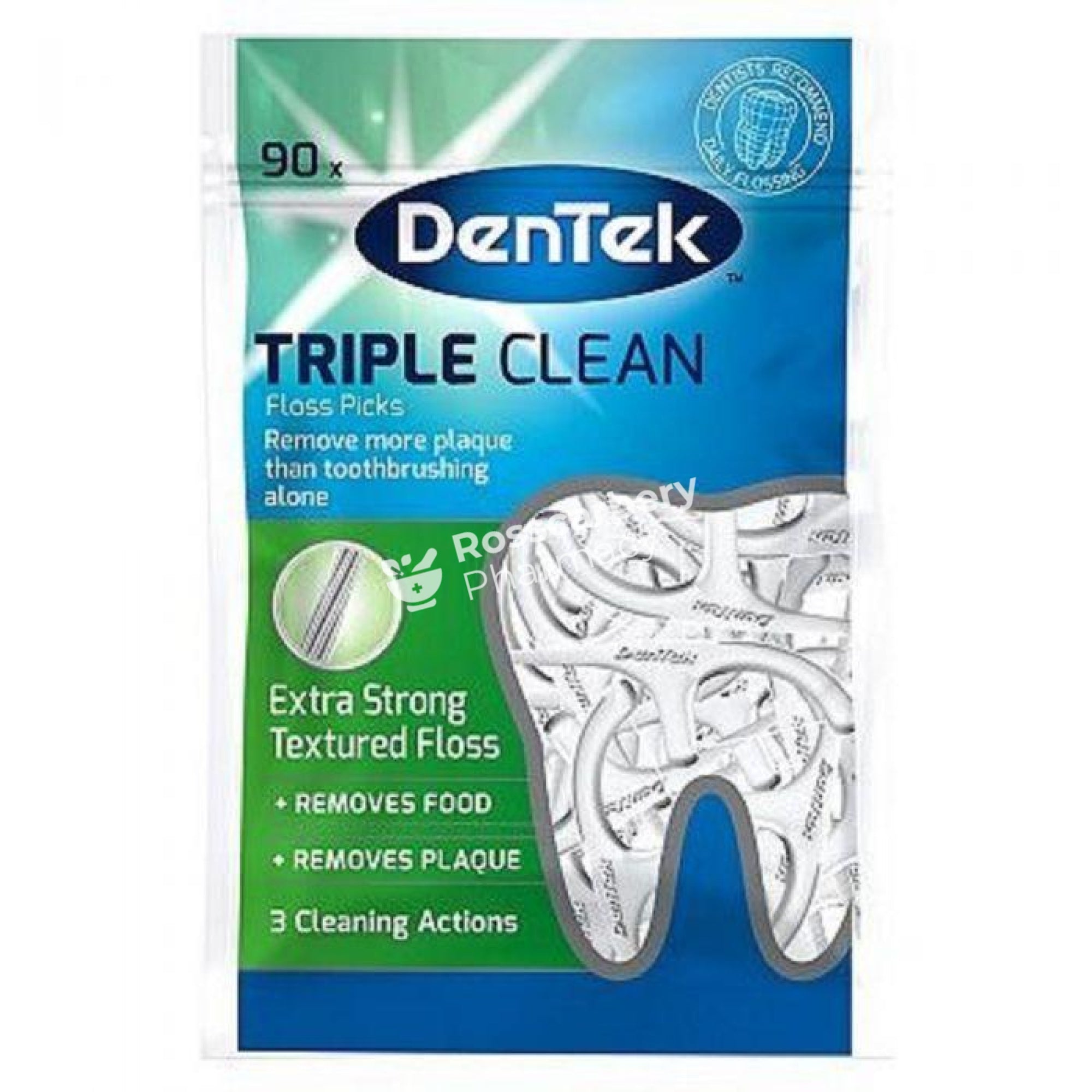 Dentek Triple Clean Extra Strong Floss Picks Flossing