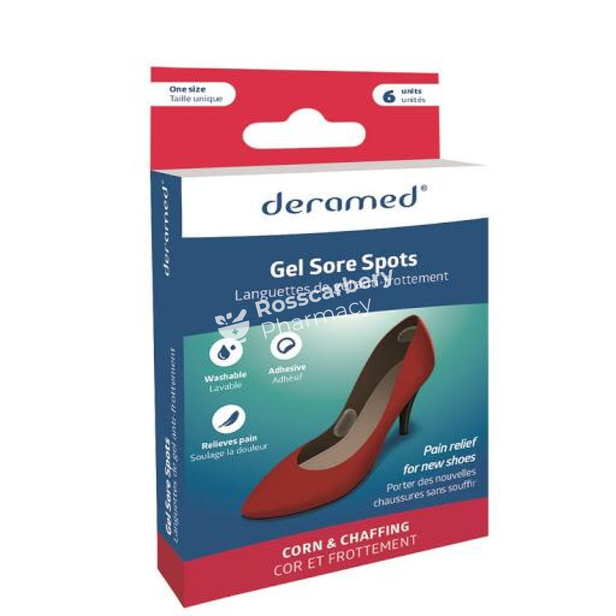 Deramed Gel Sore Spots - One Size Feet Accessories