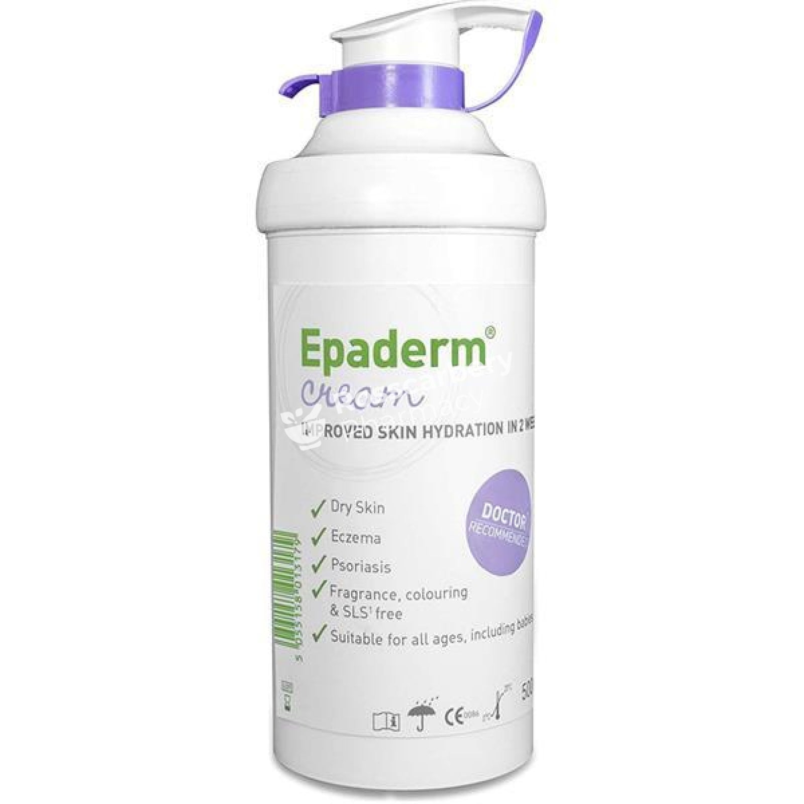 Epaderm Cream Pump Dispenser Body Moisturiser