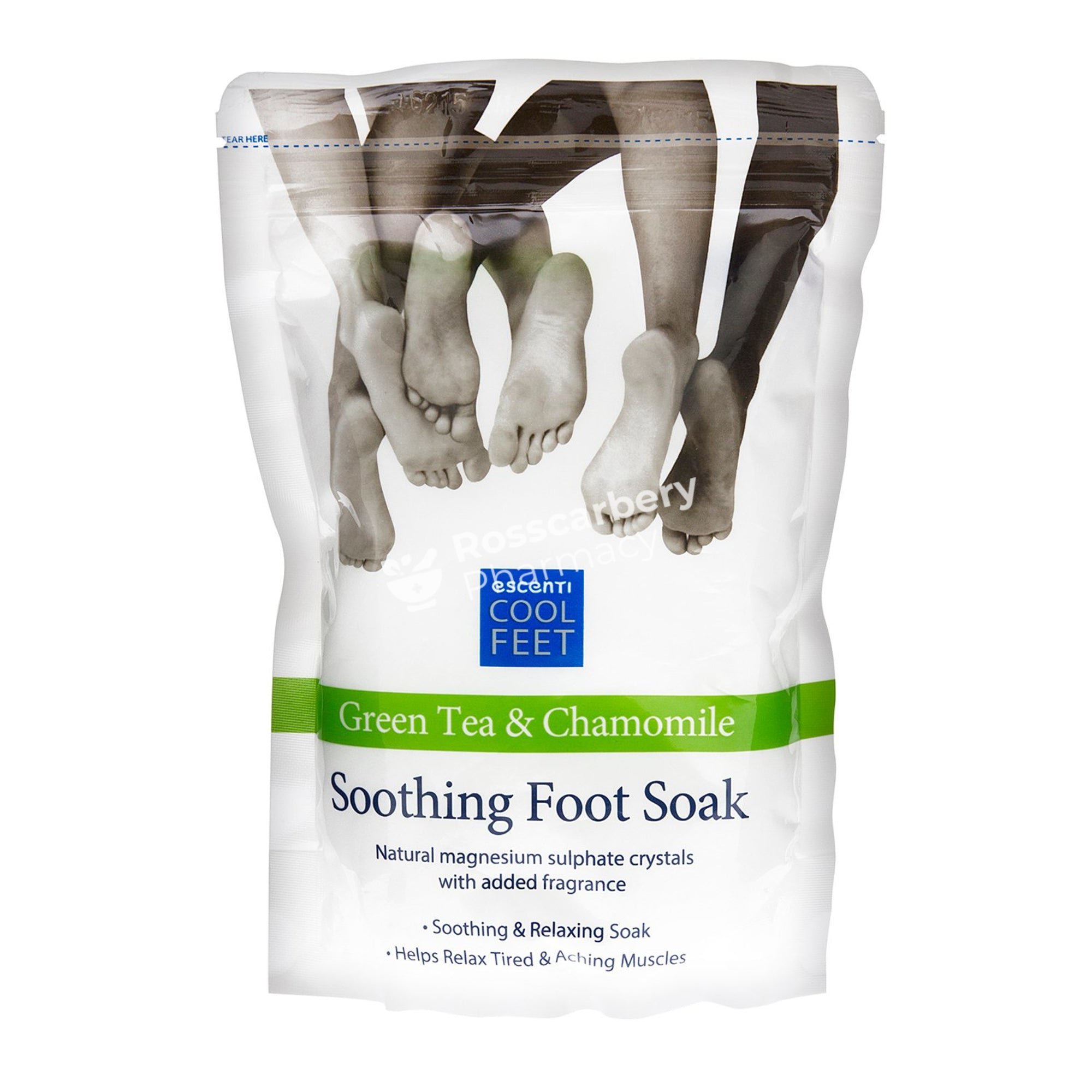 Escenti Cool Feet Green Tea & Chamomile Foot Soak Odour Control