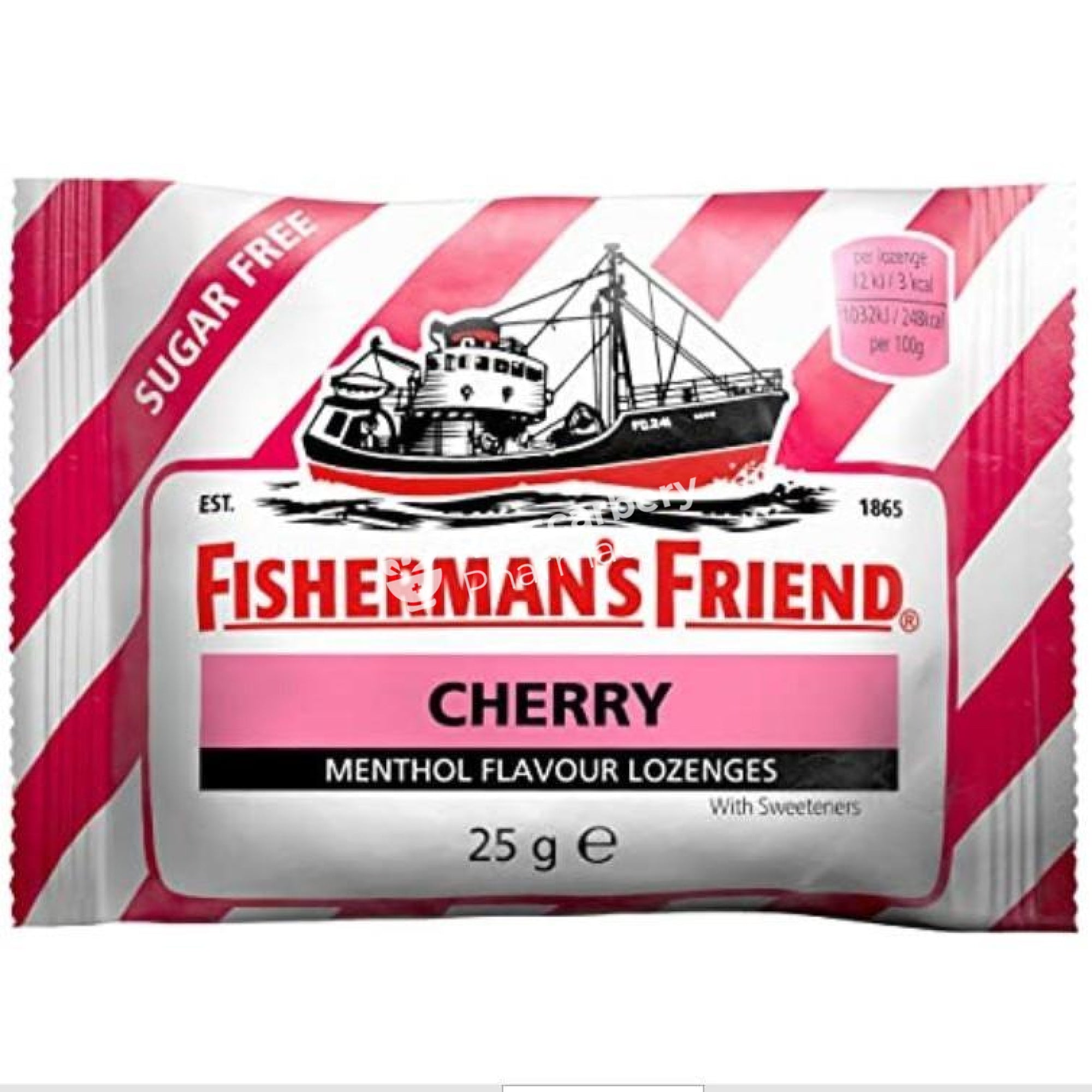 Fishermans Friend Sugar Free Cherry - Menthol Flavour Lozenges With Sweeteners