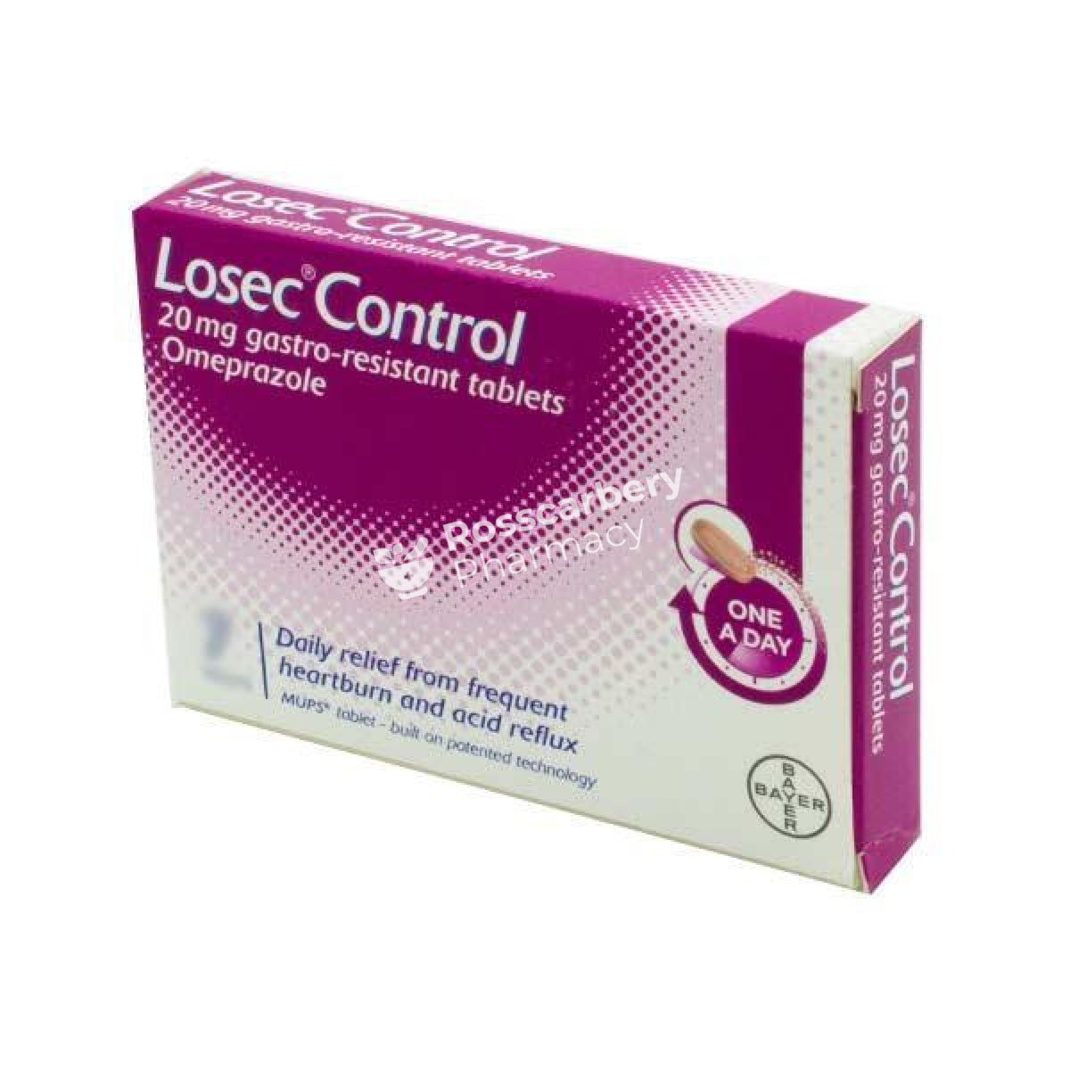 Losec Control 20Mg Gastro Resistant Tablets Acid Indigestion &amp; Reflux
