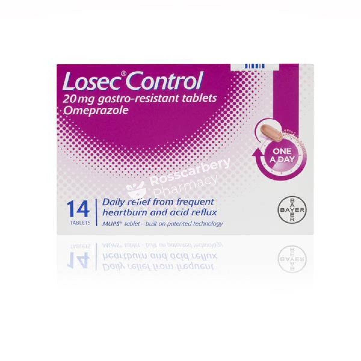Losec Control 20Mg Gastro Resistant Tablets Acid Indigestion &amp; Reflux