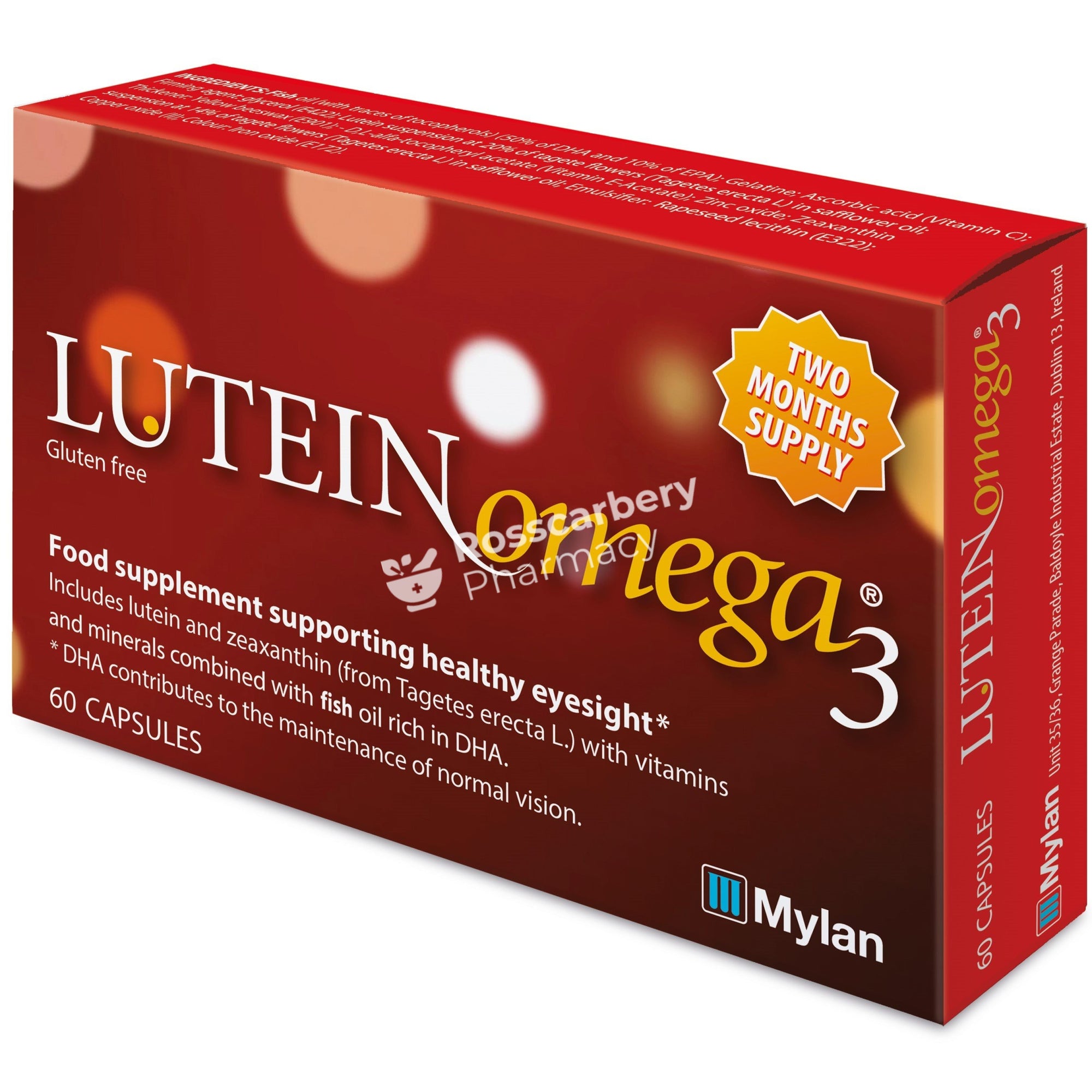 Lutein Omega3 Capsules Macular Degeneration & Glaucoma