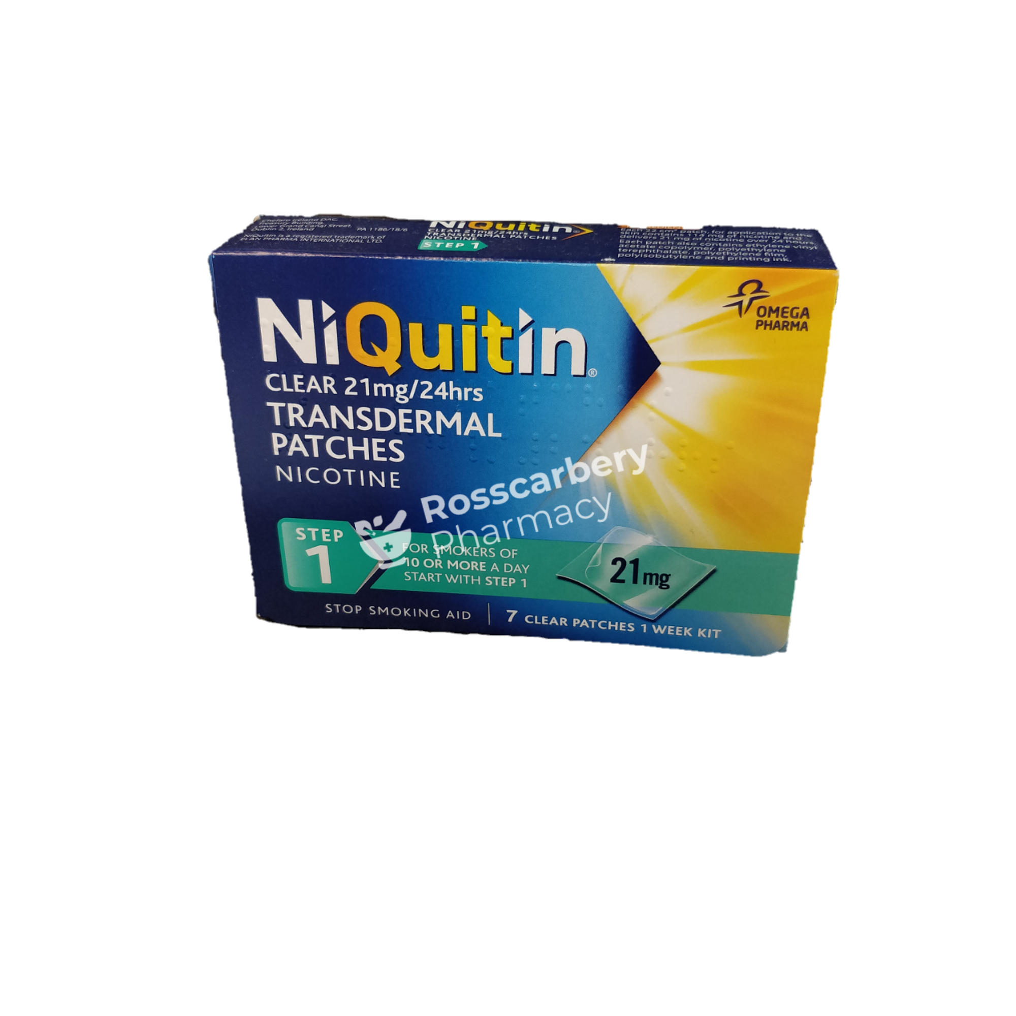 Niquitin Clear 21Mg/24Hrs Transdermal Patches Step 1 Nicotine