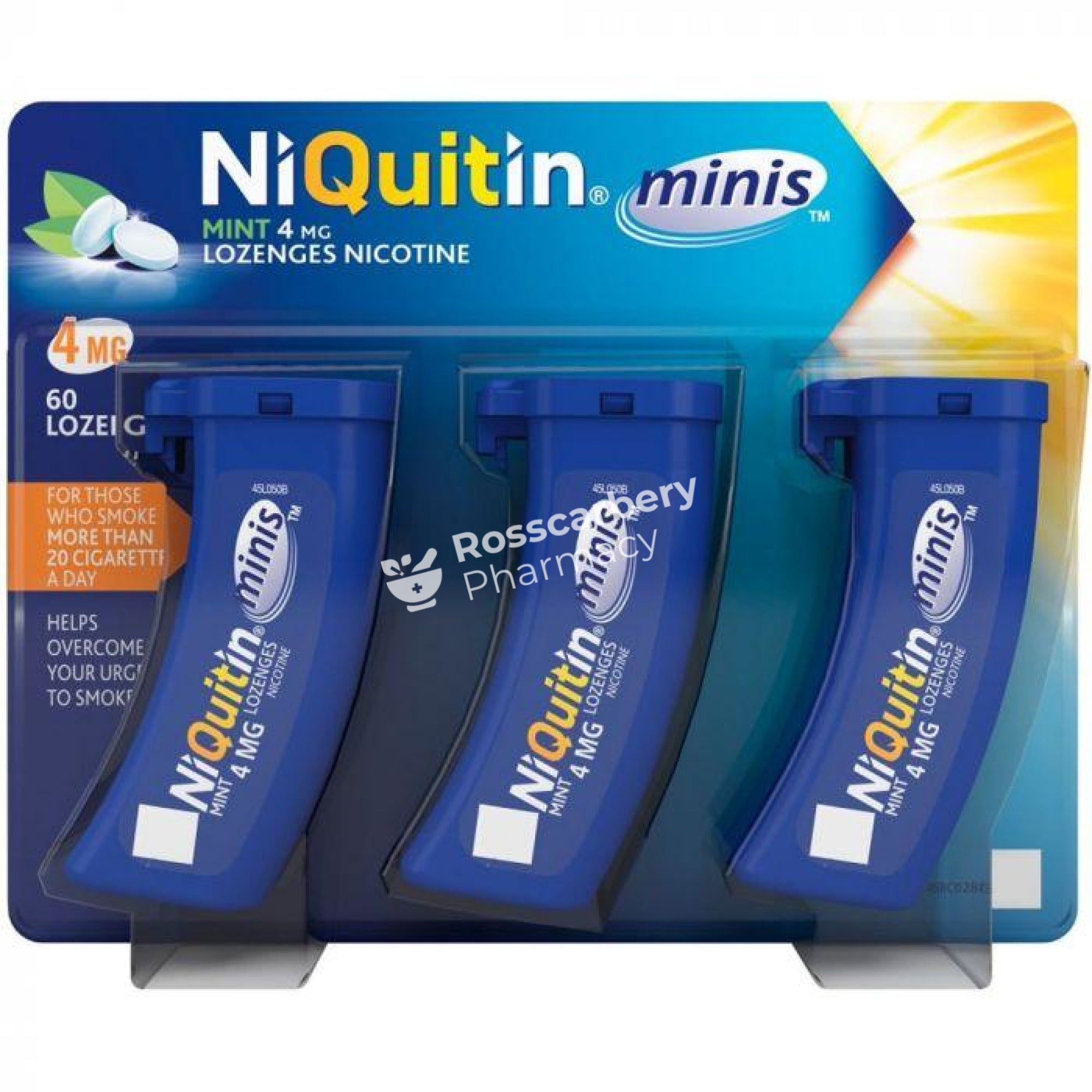 Niquitin Mini 4Mg Mint Lozenges 60 Lozenges Nicotine