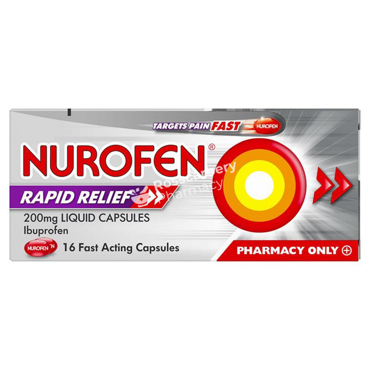 Nurofen Rapid Relief Liquid Gel Capsules 200Mg Pain &amp; Headache