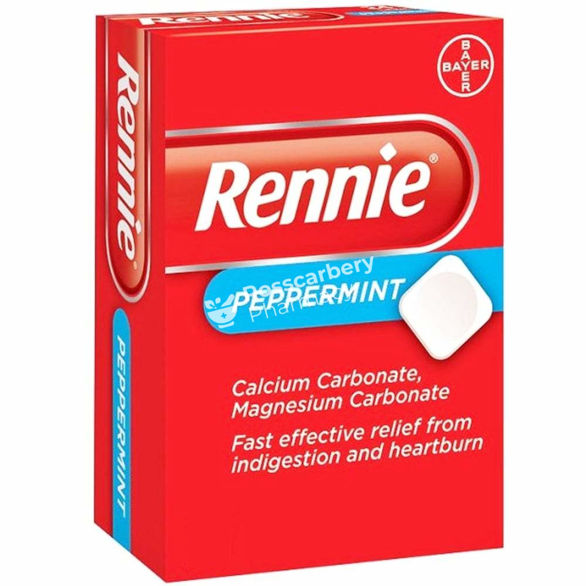 Rennie Chewable Tablets - Peppermint Acid Indigestion & Reflux