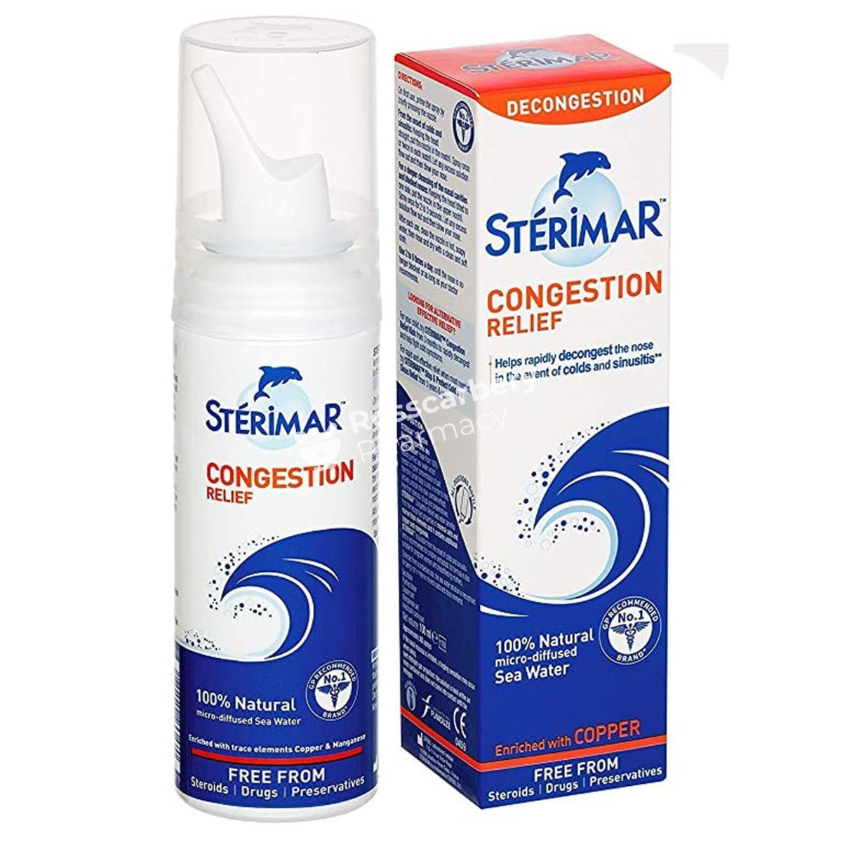 Sterimar Congestion Relief Nasal Spray Blocked Nose &amp; Sinus