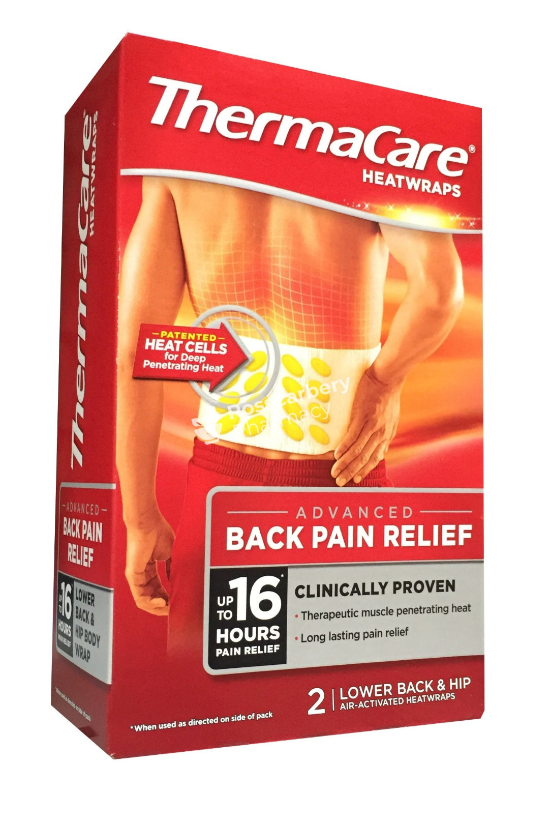 Thermacare Heatwraps Advanced Back Pain Relief - Lower &amp; Hip Cold/heat Therapy