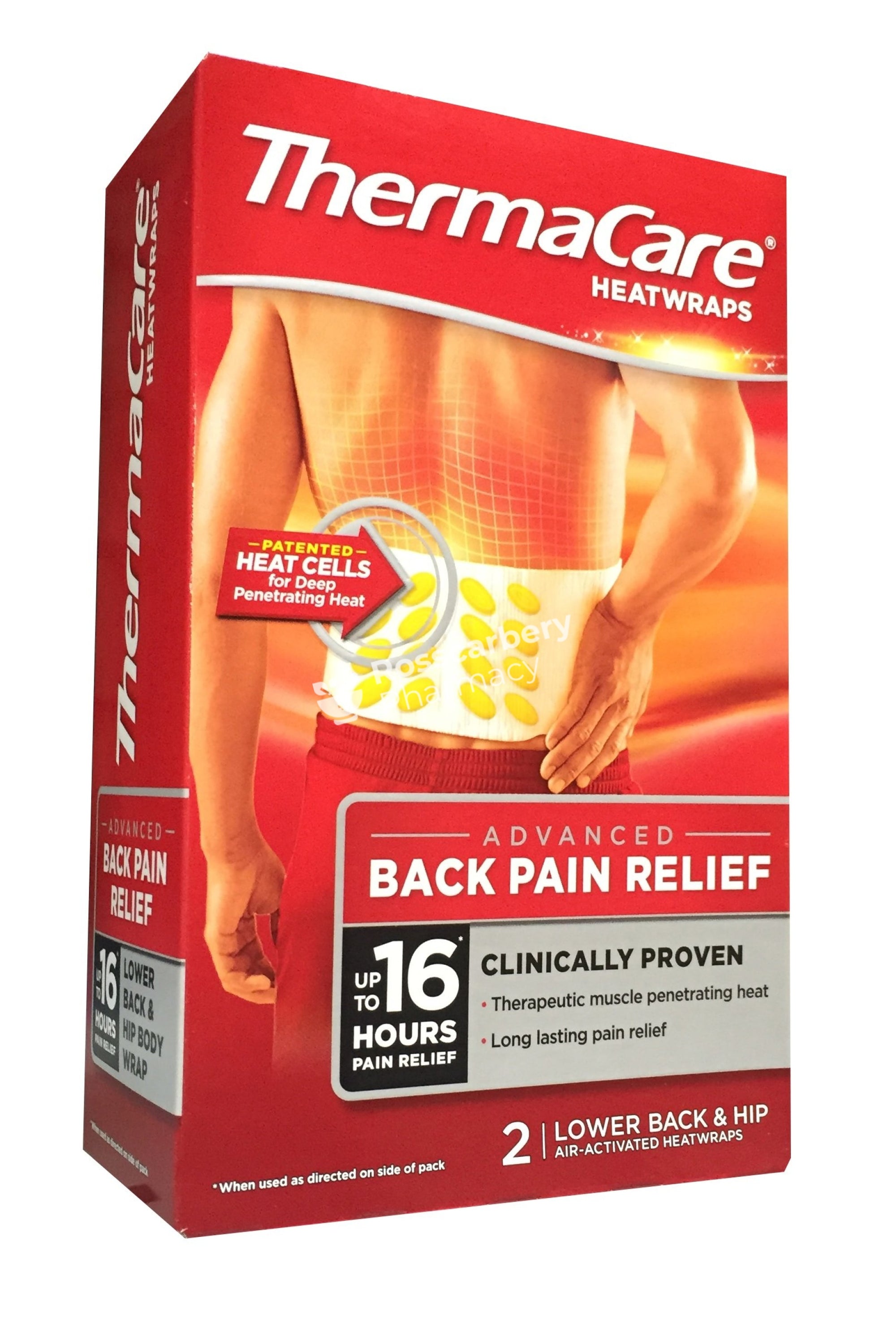 Thermacare Heatwraps Advanced Back Pain Relief - Lower & Hip Cold/heat Therapy