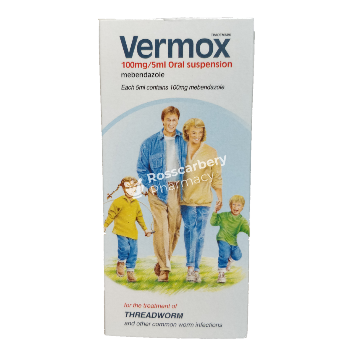 Vermox 100Mg/5Ml Oral Suspension Worms &amp; Scabies